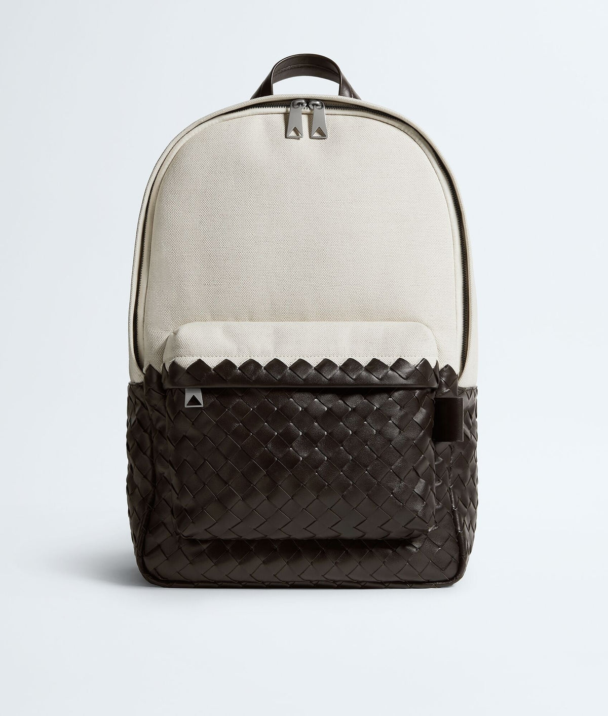 Carryta Natural Fondant Canvas and Woven Leather Backpack