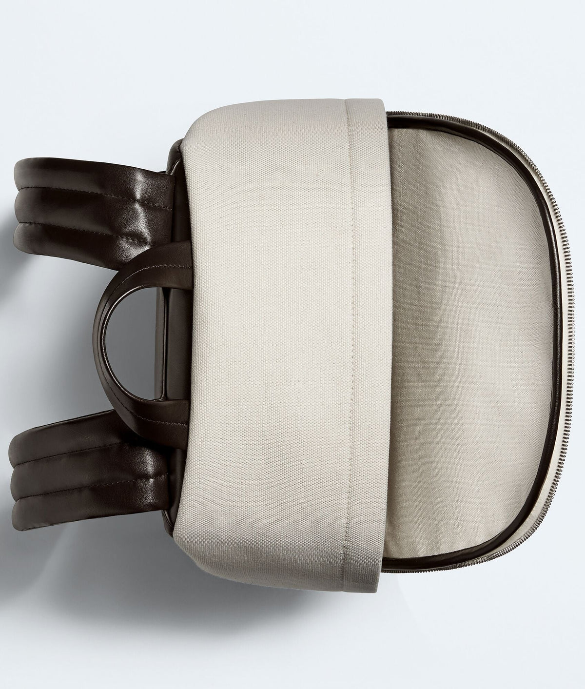 Carryta Natural Fondant Canvas and Woven Leather Backpack