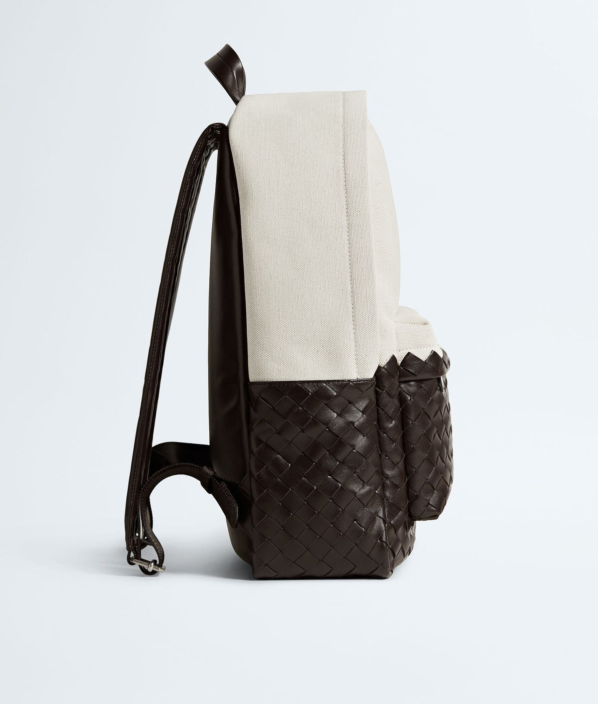 Carryta Natural Fondant Canvas and Woven Leather Backpack